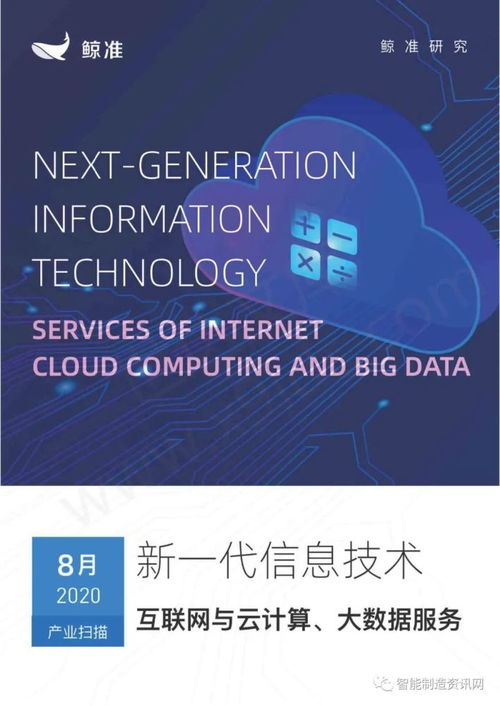 鯨準 產業掃描,新一代信息技術行業 互聯網與云計算 大數據服務